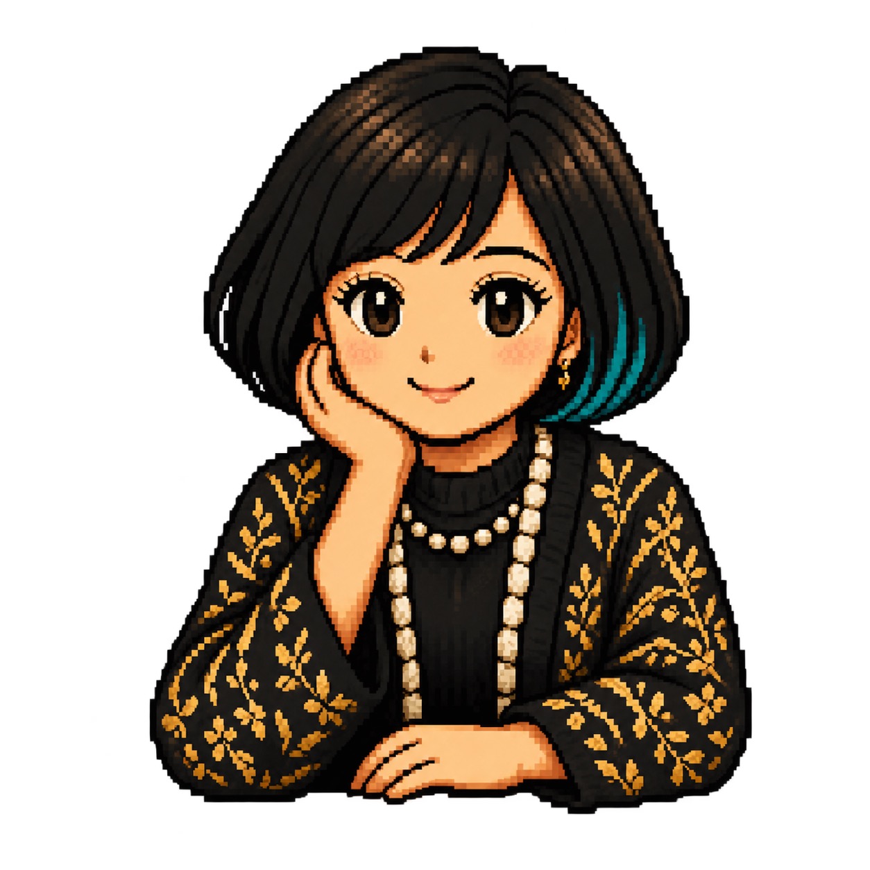 占い屋花の似顔絵